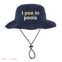 I Pee In Pools Funny Bucket Hat thumb 0