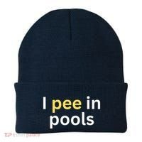I Pee In Pools Funny Beanie thumb 0