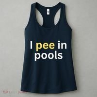 I Pee In Pools Funny Women's Tank Top thumb 3