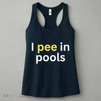 I Pee In Pools Funny Women's Tank Top thumb 3