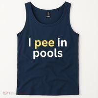 I Pee In Pools Funny Tank Top thumb 2