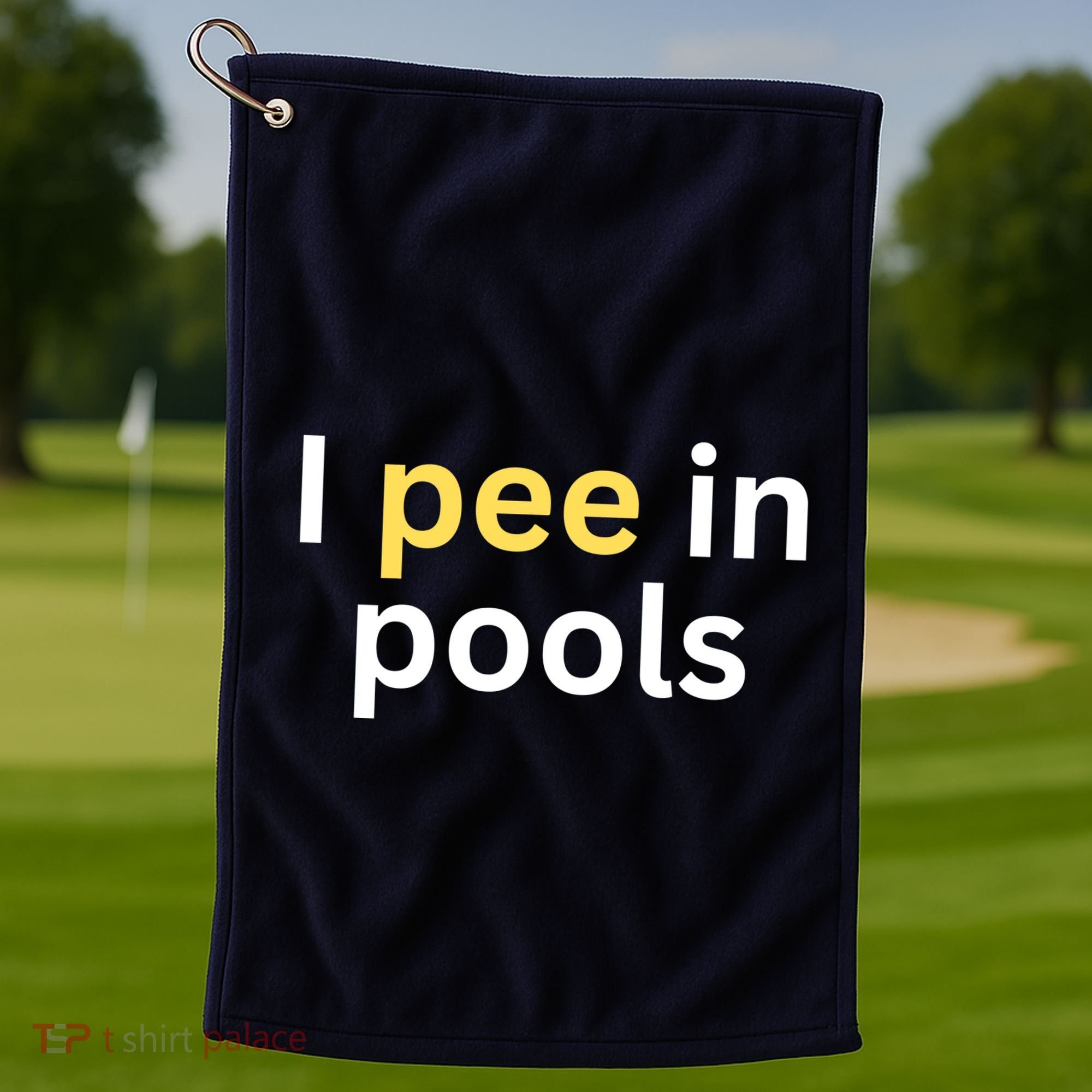 I Pee In Pools Funny Golf Towel