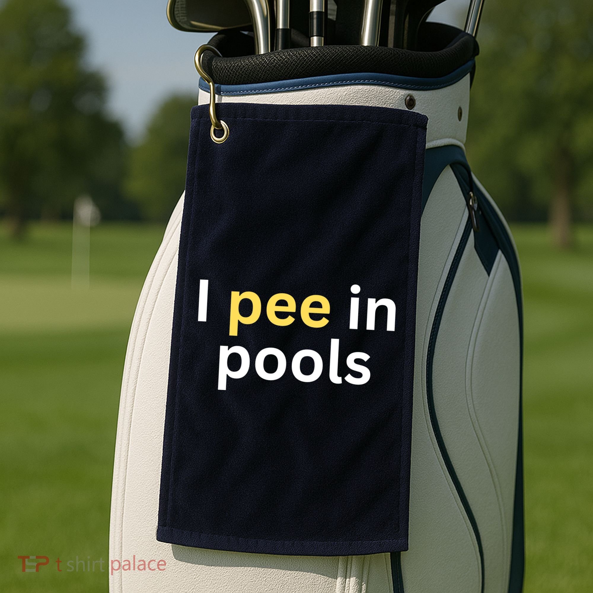 I Pee In Pools Funny Golf Towel