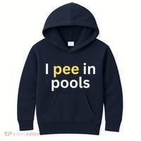 I Pee In Pools Funny Kids Hoodie thumb 0