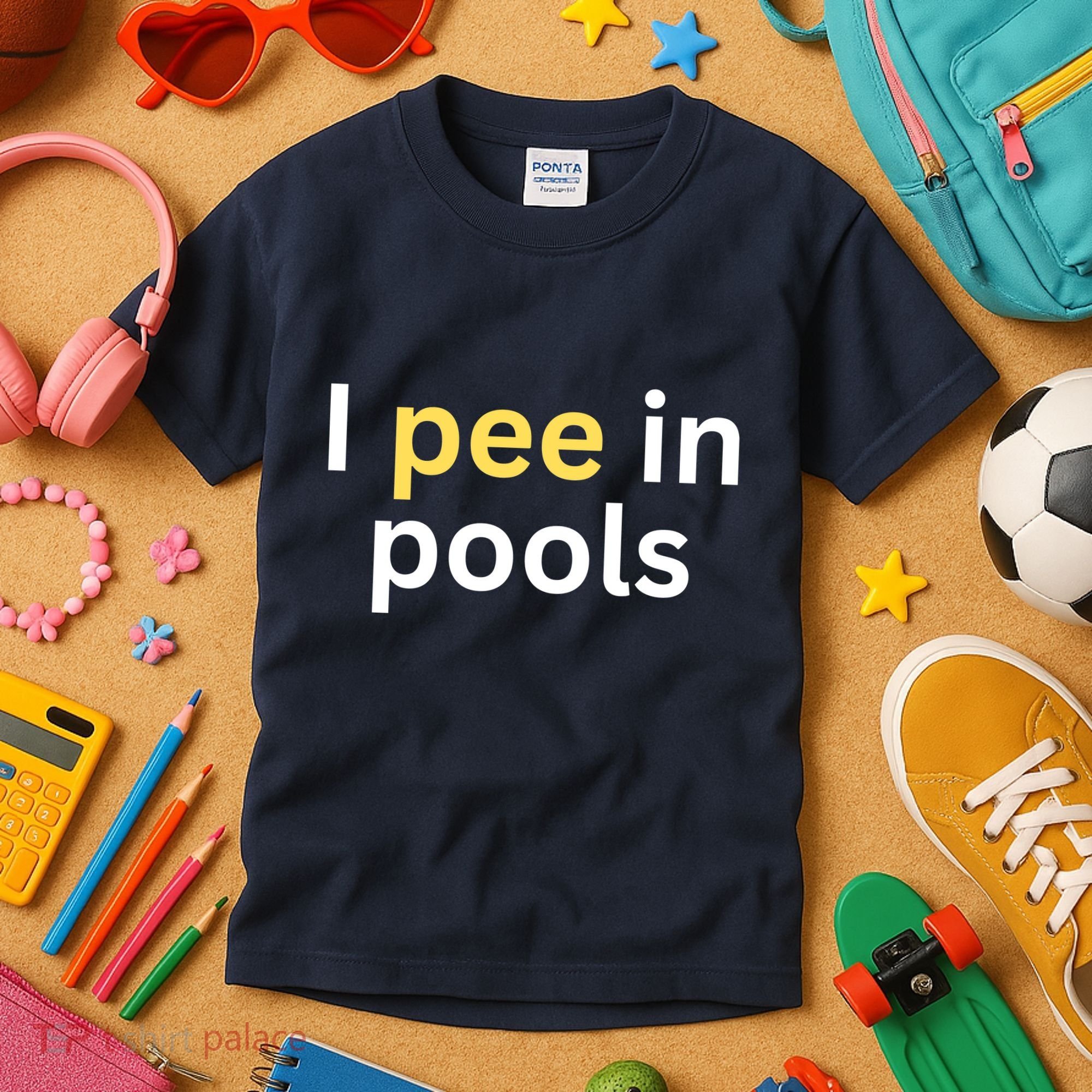 I Pee In Pools Funny Kids T-Shirt