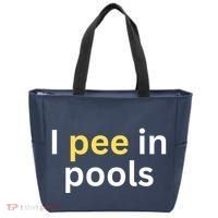 I Pee In Pools Funny Tote Bag thumb 0