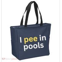 I Pee In Pools Funny Tote Bag thumb 2