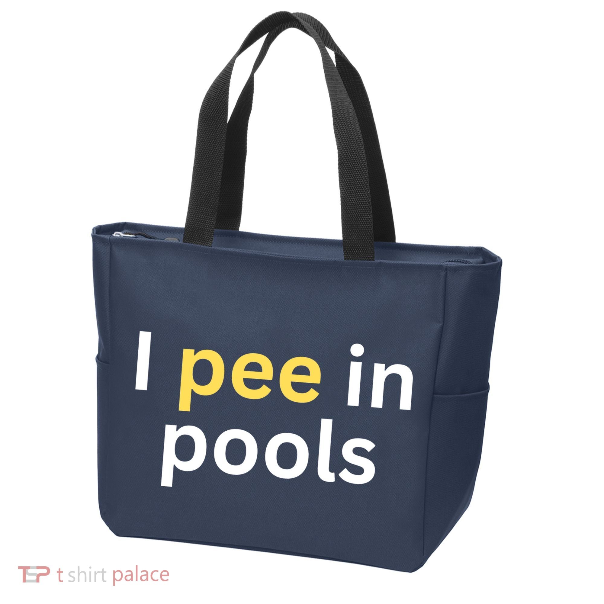 I Pee In Pools Funny Tote Bag