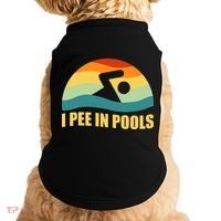 I Pee In Pools Retro Vacation Humor Swimming I Pee In Pools Doggie Tank thumb 0