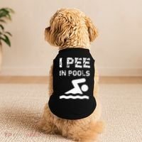 I Pee In Pools Funny Swimming Sarcastic Swim Saying Doggie Tank thumb 2