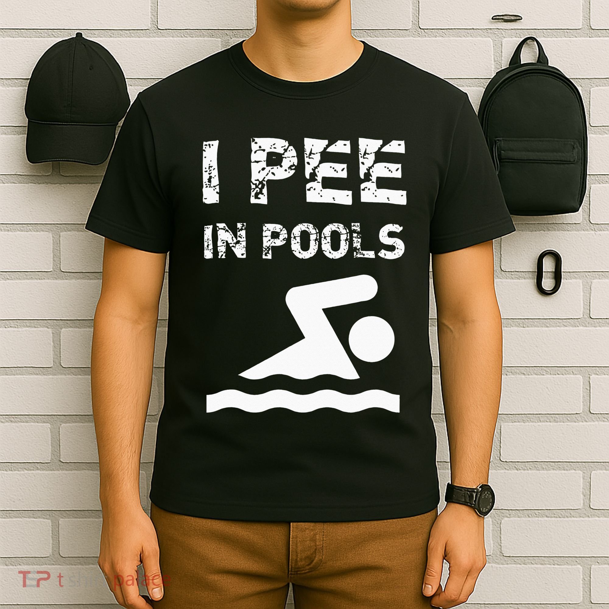 I Pee In Pools Funny Swimming Sarcastic Swim Saying T-Shirt