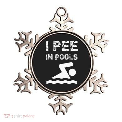 I Pee In Pools Funny Swimming Sarcastic Swim Saying Ornament