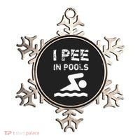 I Pee In Pools Funny Swimming Sarcastic Swim Saying Ornament thumb 0