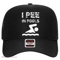 I Pee In Pools Funny Swimming Sarcastic Swim Saying Hat thumb 0