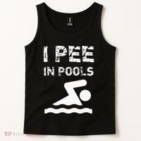 I Pee In Pools Funny Swimming Sarcastic Swim Saying Tank Top thumb 2