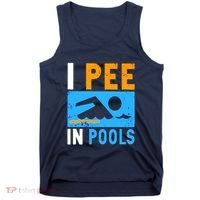 I Pee In Pools Tank Top thumb 0