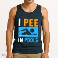 I Pee In Pools Tank Top thumb 3
