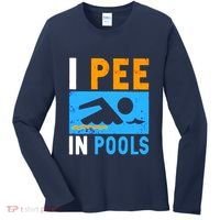 I Pee In Pools Women's Long Sleeve Shirt thumb 0