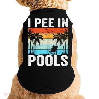 I Pee In Pools Vintage Doggie Tank