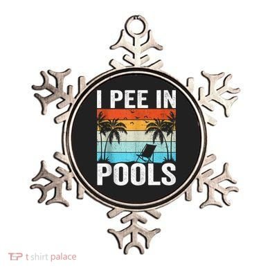 I Pee In Pools Vintage Ornament