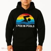 I Pee In Pools Funny Swimmer Swimming Coach Player Hoodie thumb 2
