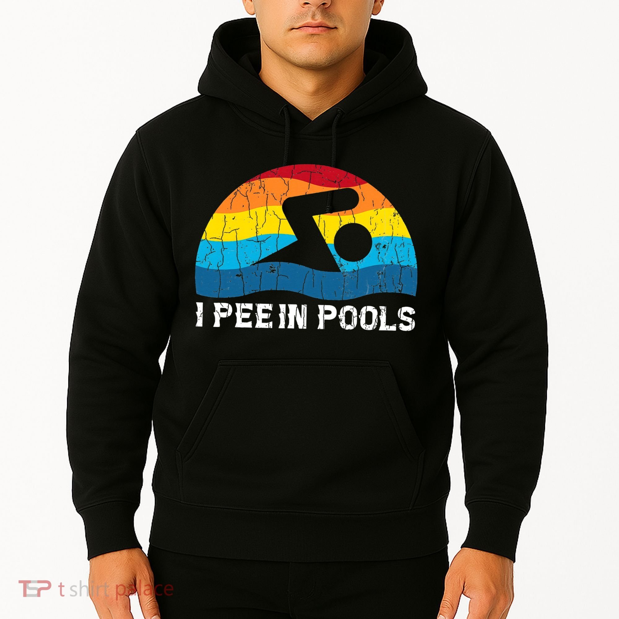I Pee In Pools Funny Swimmer Swimming Coach Player Hoodie
