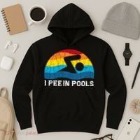 I Pee In Pools Funny Swimmer Swimming Coach Player Hoodie thumb 3