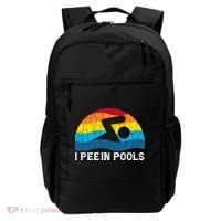 I Pee In Pools Funny Swimmer Swimming Coach Player Backpack thumb 0