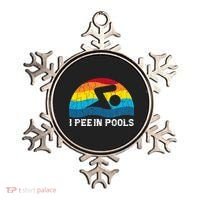 I Pee In Pools Funny Swimmer Swimming Coach Player Ornament thumb 0