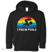 I Pee In Pools Funny Swimmer Swimming Coach Player Toddler Hoodie thumb 0