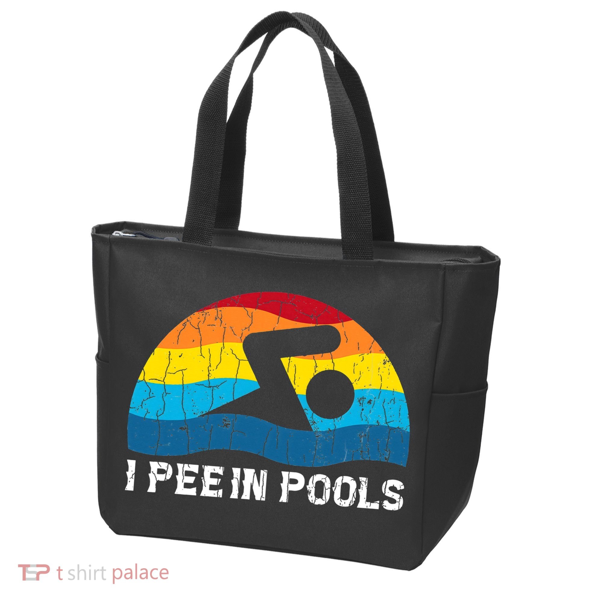 I Pee In Pools Funny Swimmer Swimming Coach Player Tote Bag