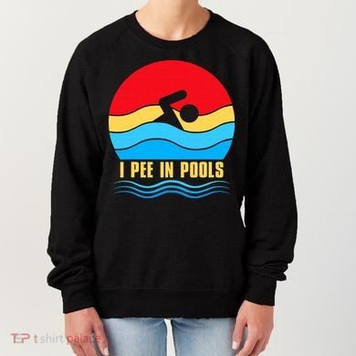I Pee In Pools Funny Swimmer Coach Player Women's Sweatshirt