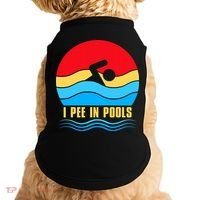 I Pee In Pools Funny Swimmer Coach Player Doggie Tank thumb 0