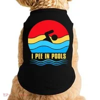 I Pee In Pools Funny Swimmer Coach Player Doggie Tank thumb 0