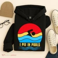I Pee In Pools Funny Swimmer Coach Player Hoodie thumb 4
