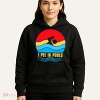 I Pee In Pools Funny Swimmer Coach Player Hoodie thumb 5