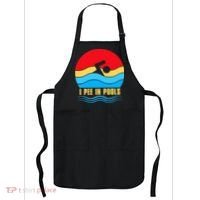 I Pee In Pools Funny Swimmer Coach Player Apron thumb 0
