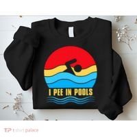 I Pee In Pools Funny Swimmer Coach Player Sweatshirt thumb 2
