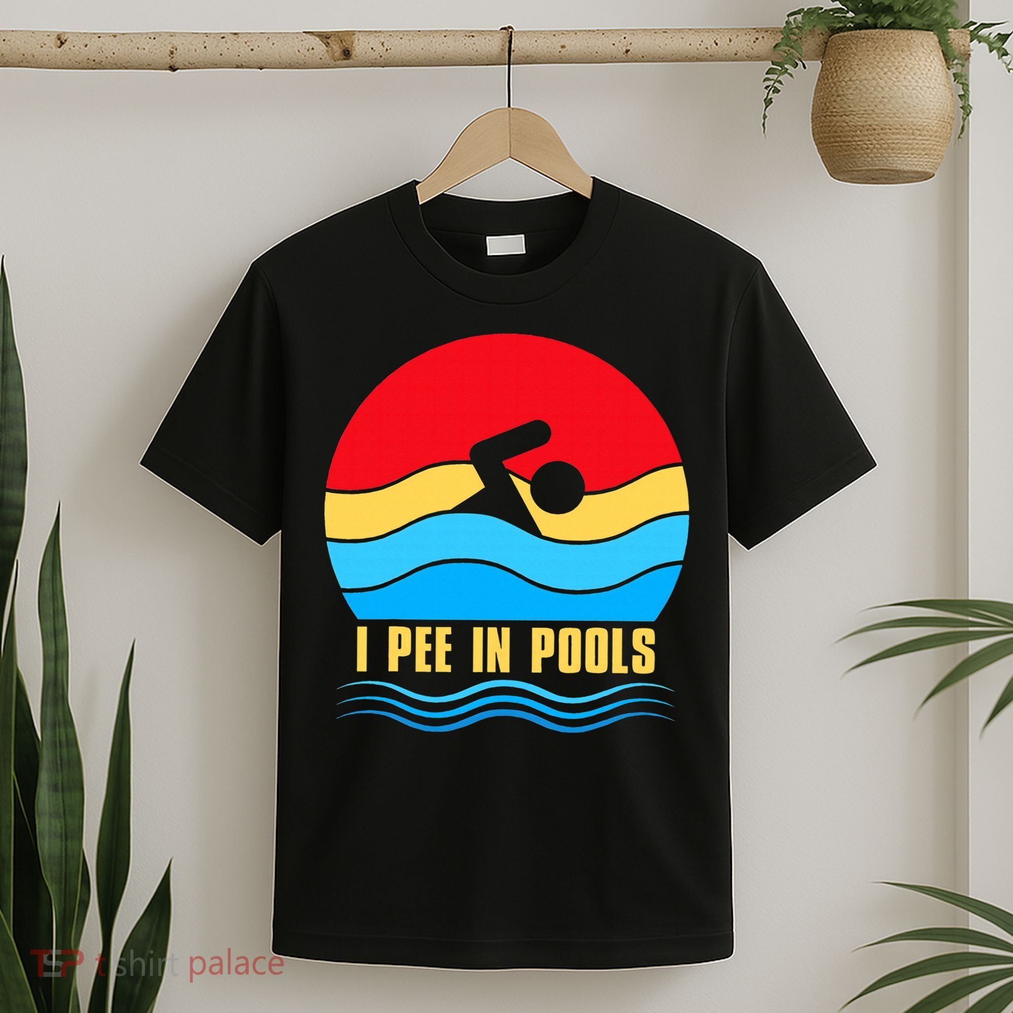 I Pee In Pools Funny Swimmer Coach Player T-Shirt