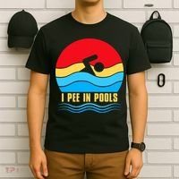 I Pee In Pools Funny Swimmer Coach Player T-Shirt thumb 6