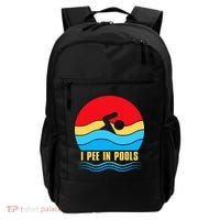 I Pee In Pools Funny Swimmer Coach Player Backpack thumb 0