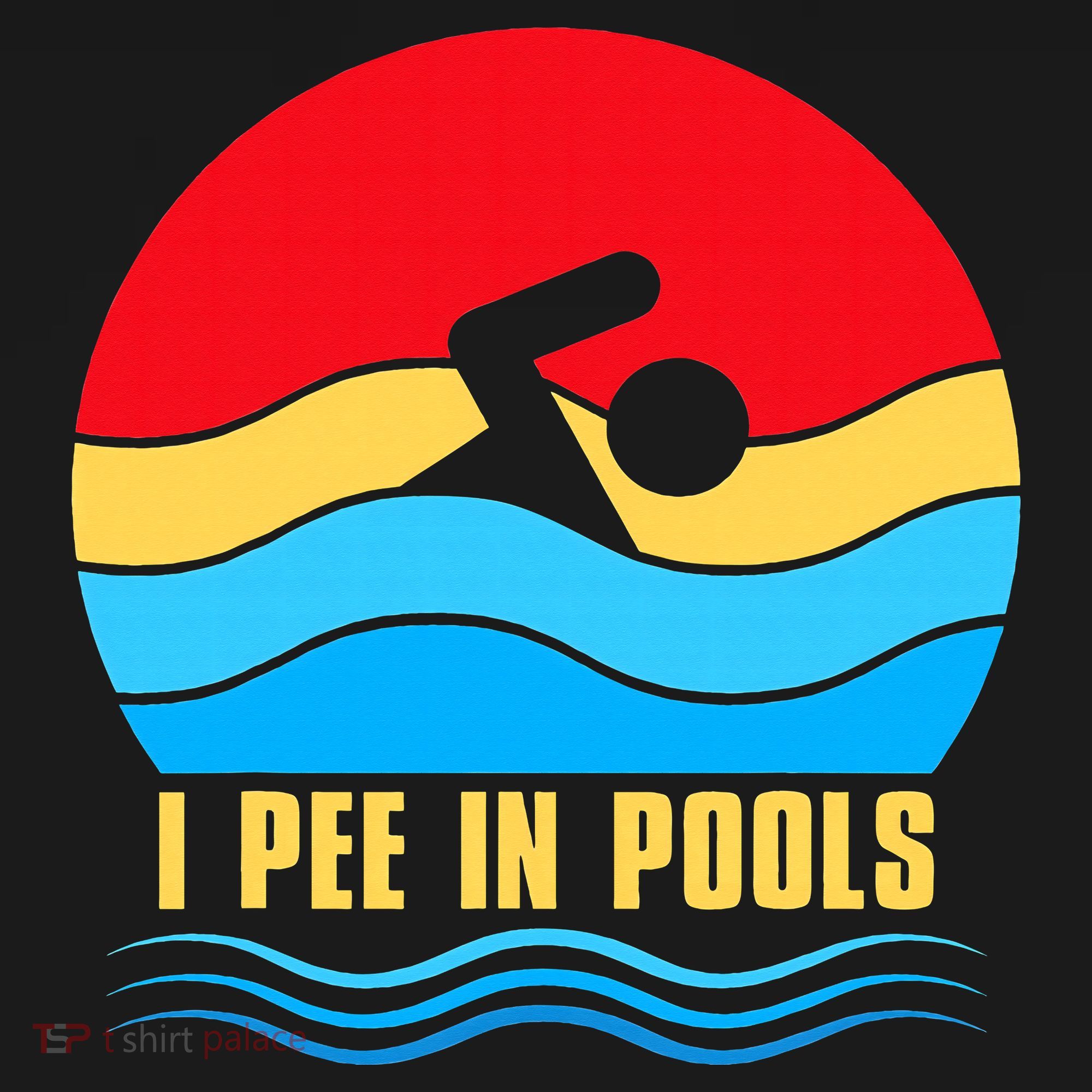 I Pee In Pools Funny Swimmer Coach Player Backpack