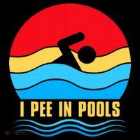 I Pee In Pools Funny Swimmer Coach Player Coaster thumb 2