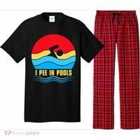 I Pee In Pools Funny Swimmer Coach Player Pajama Set thumb 0