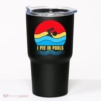 I Pee In Pools Funny Swimmer Coach Player Tumbler thumb 0