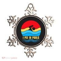 I Pee In Pools Funny Swimmer Coach Player Ornament thumb 0