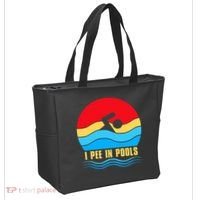 I Pee In Pools Funny Swimmer Coach Player Tote Bag thumb 2