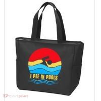 I Pee In Pools Funny Swimmer Coach Player Tote Bag thumb 3
