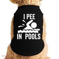 I Pee In Pools Swimming Swim Vacation I Pee In Pools Doggie Tank thumb 0