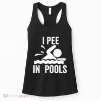 I Pee In Pools Swimming Swim Vacation I Pee In Pools Women's Tank Top thumb 0